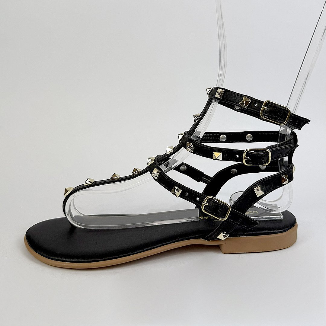 Sandália Gladiadora - Preta - Image 7