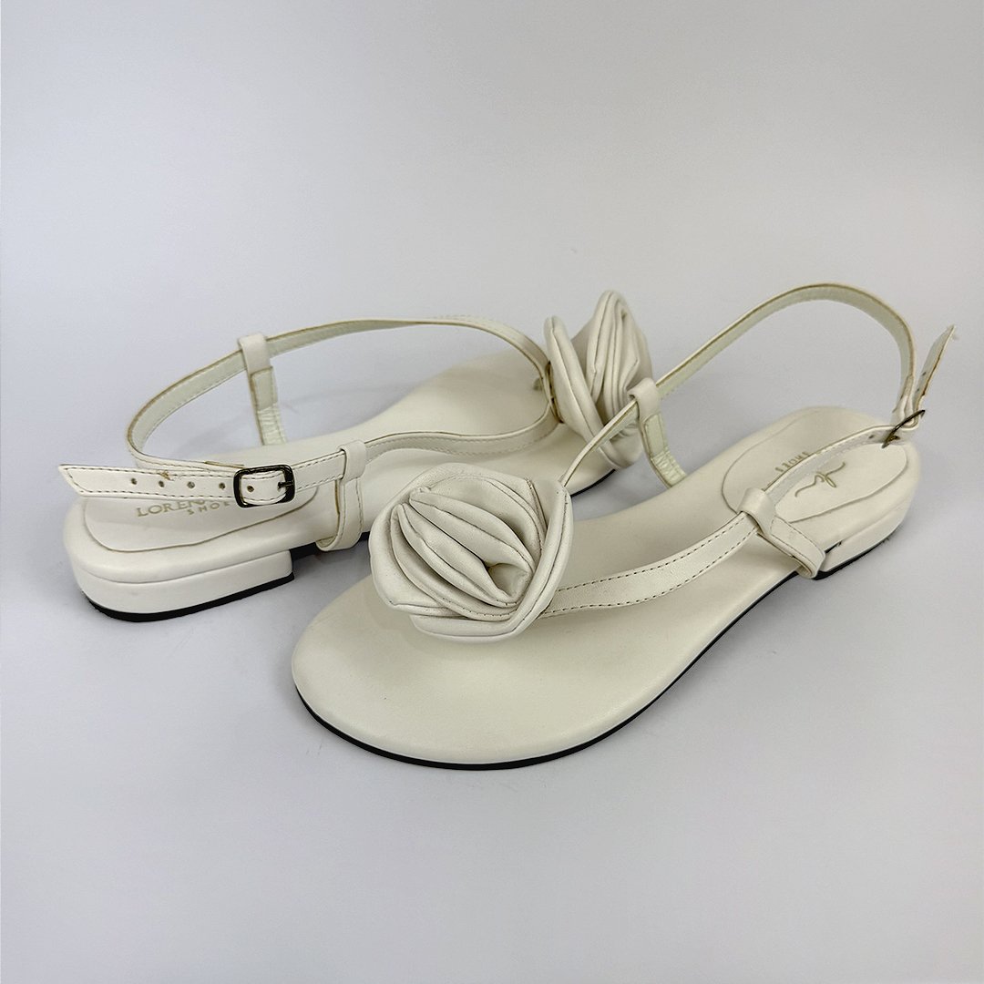 Sandália Flor - Off