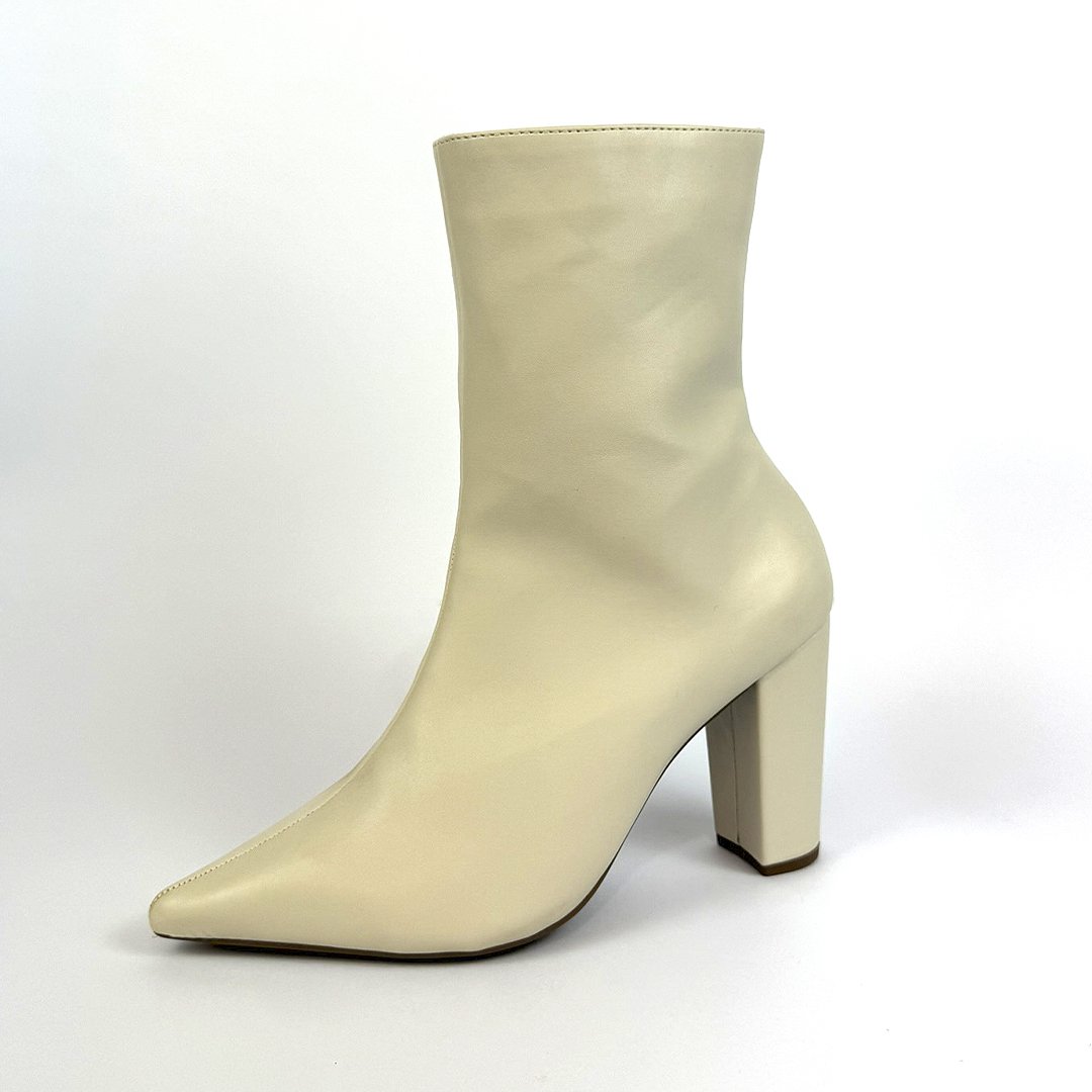 Bota Micaely Branca Salto 8,5cm - Image 4