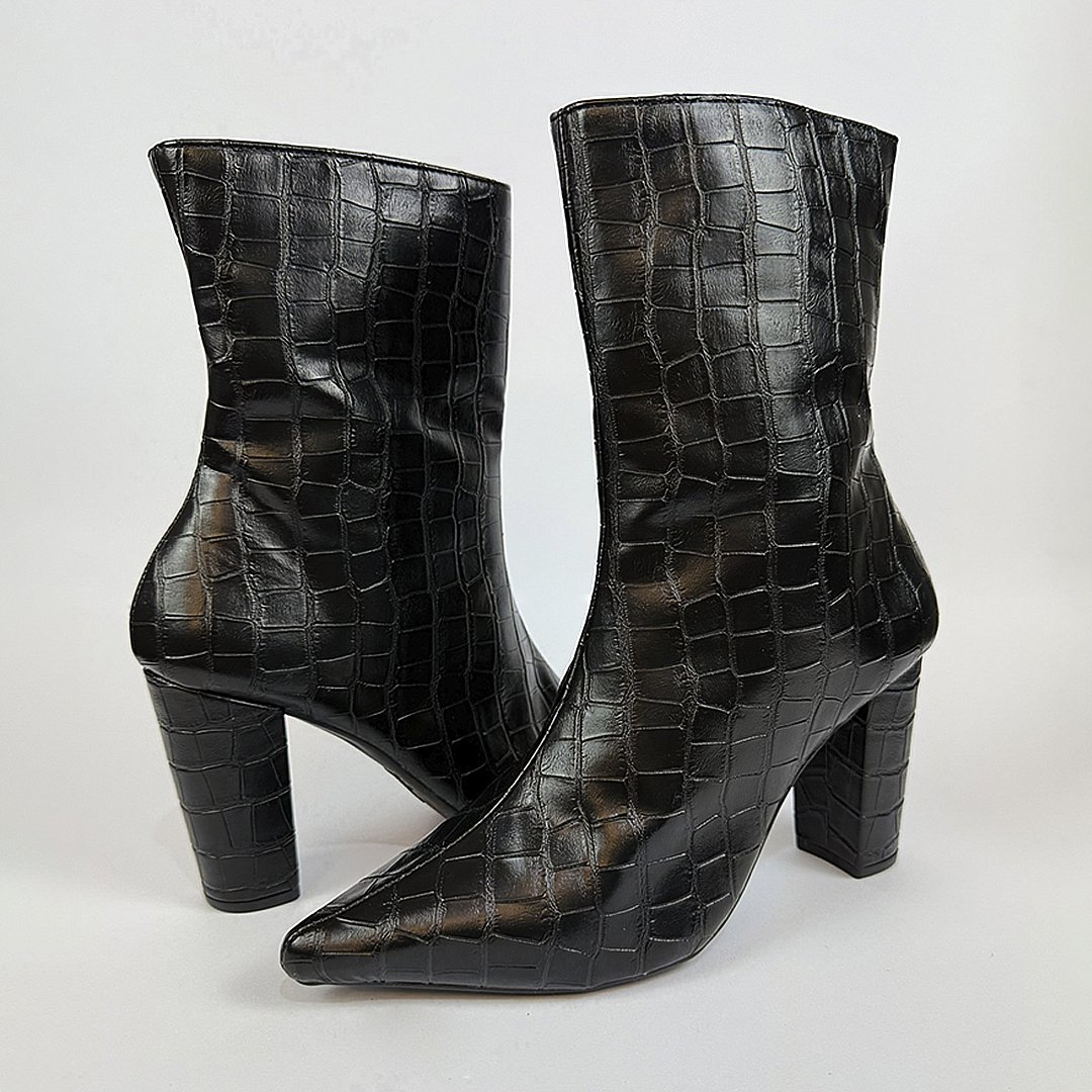 Bota Croco - Preta