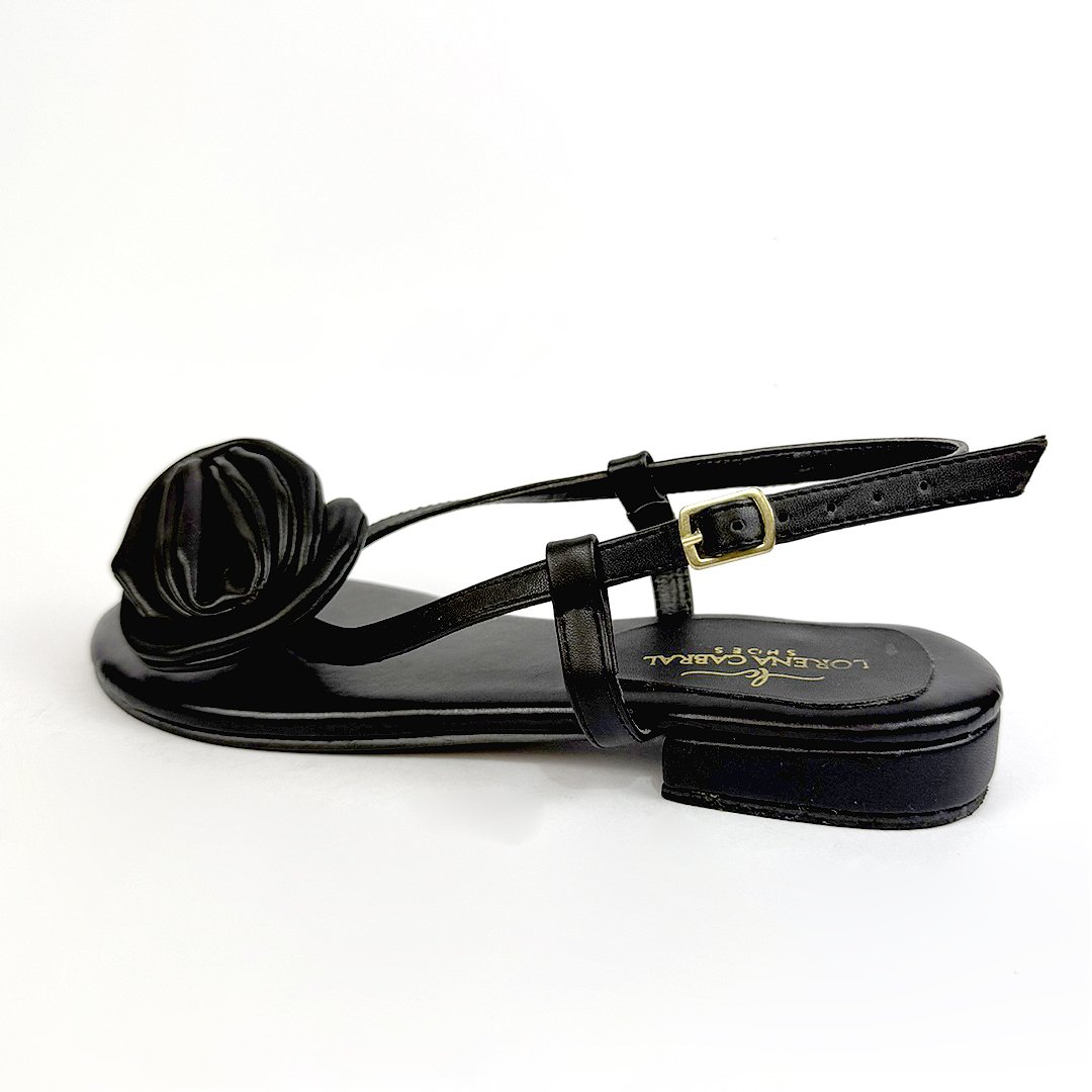 Sandália Flor - Preta - Image 6