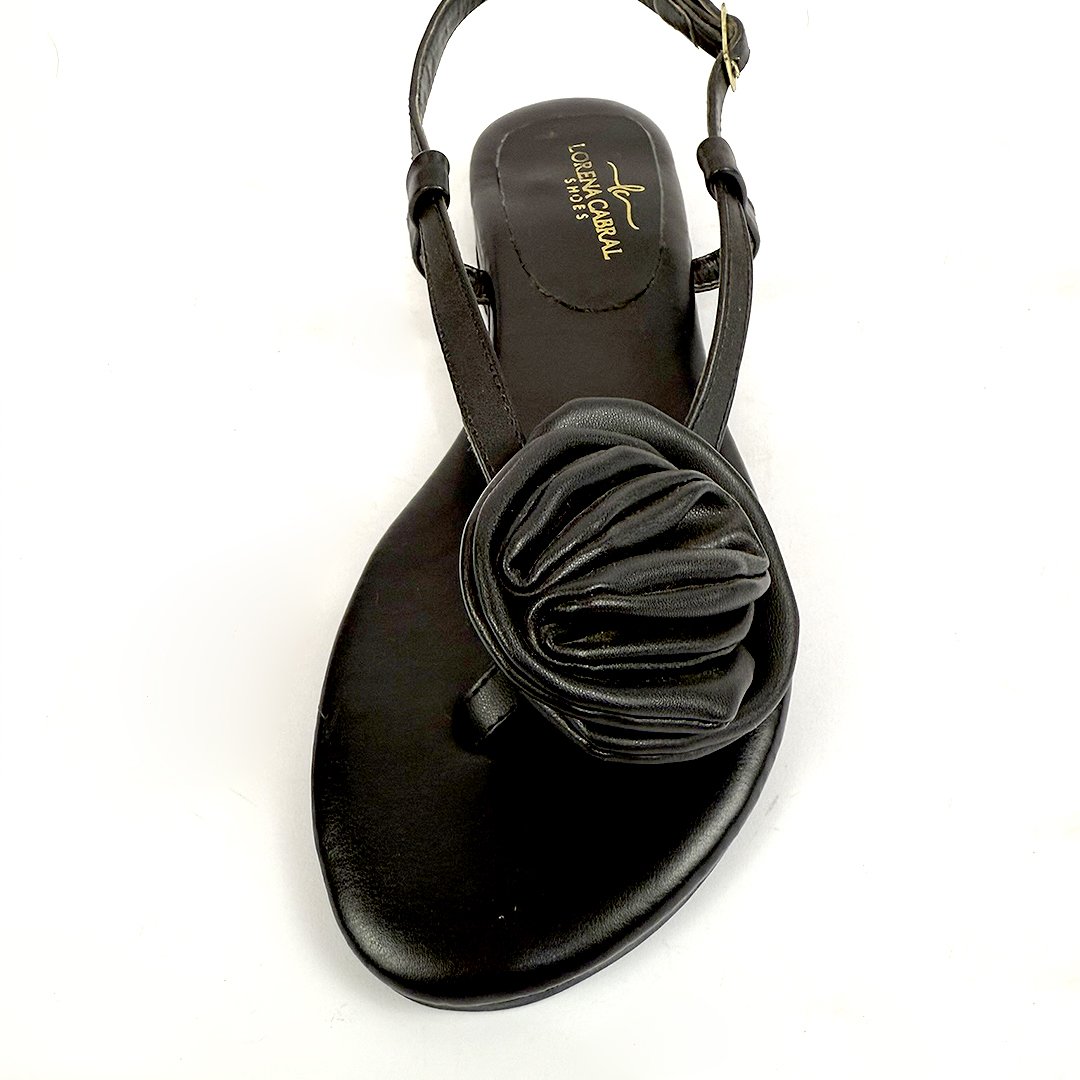 Sandália Flor - Preta - Image 4